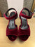 Minelli Berry Velvet sandals Size 4