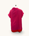 I.NCO pink/red box fit top size 10