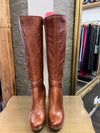 Dune long tan boots Size 5