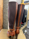 Dune long tan boots Size 5