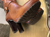 Dune long tan boots Size 5