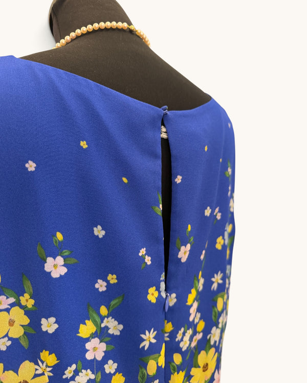 Hobbs blue floral dress Size 16