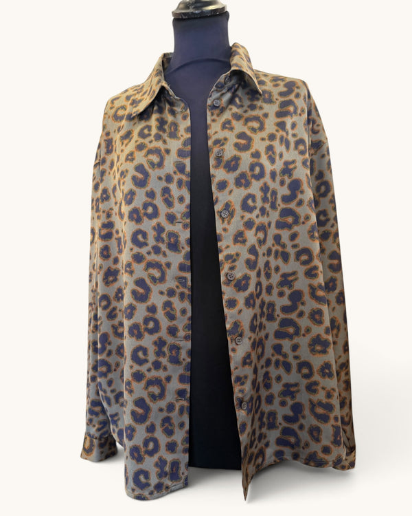 BA+SH 2 piece animal trouser suit 12