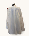 No Label white bright crochet flower shirt one size