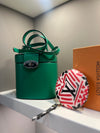 Mulberry lawn green vanity handbag
