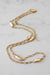 Gold Plated Long Pearl & Crystal Necklace