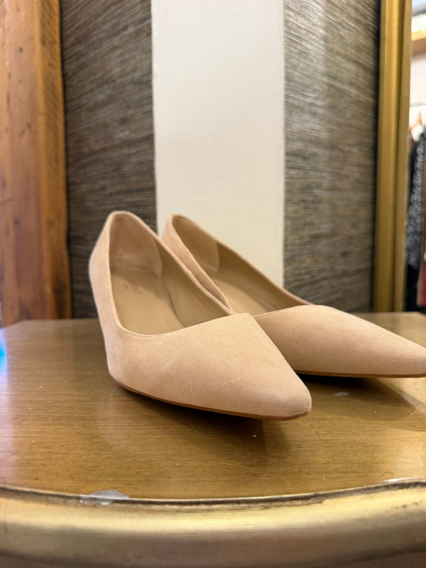 Lk Bennett nude sued shoes size 6