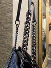 Russell and Bromley black leather quilted & chain handbag