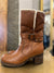 Dune tan boots size 6