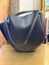 Wandler Navy smooth leather handbag