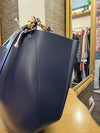 Wandler Navy smooth leather handbag