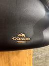 Coach black calf leather handbag