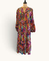 NRBY multi coloured silk dress size small