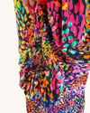 NRBY multi coloured silk dress size small