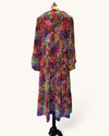 NRBY multi coloured silk dress size small