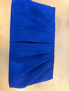 Parodox royal blue suede clutch bag