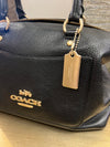 Coach black mini Emma pebble leather bag