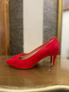 Hobbs red suede shoes size 4