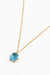 My Doris Blue Quartz Gemstone Claw Pendent