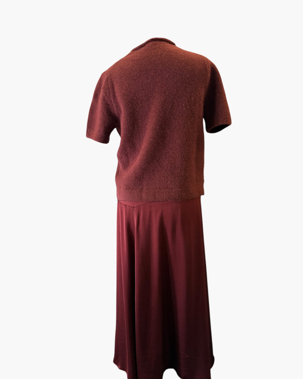 Zara berry short sleeve top size Medium