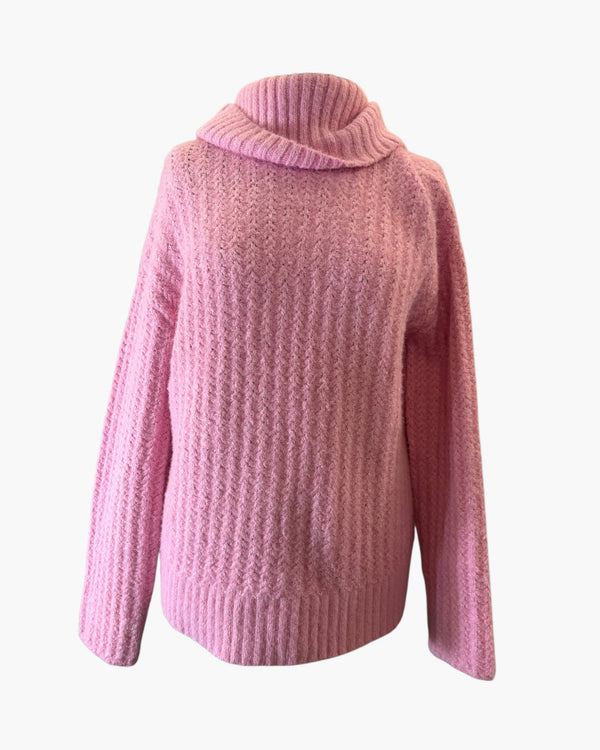 Maeve chunky pink knit XS