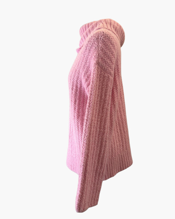 Maeve chunky pink knit XS