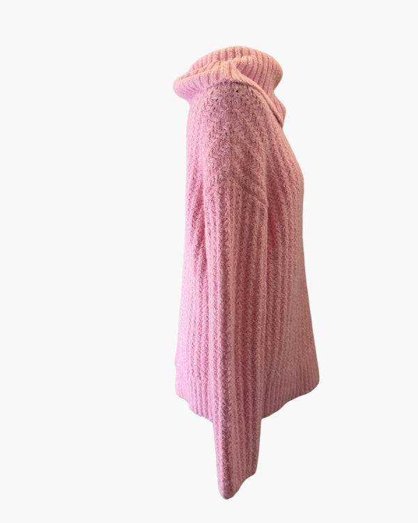 Maeve chunky pink knit XS