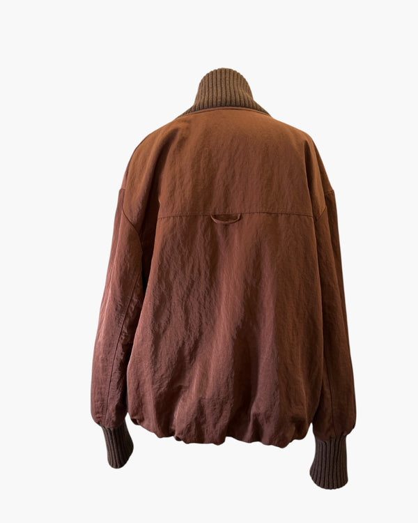 Zara brown bomber jacket Size small