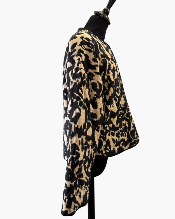 Zara jacket blk/ cream size XS