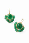 My Doris Green Onyx Gemstone Hook Earrings
