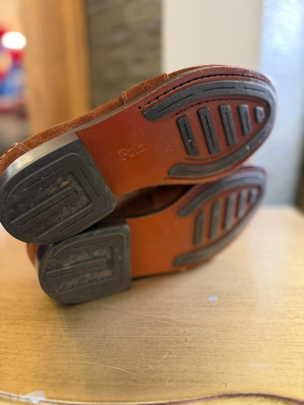 Ralph Lauren tan suede loafers size 37