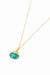 My Doris Gold Turquoise Pendent