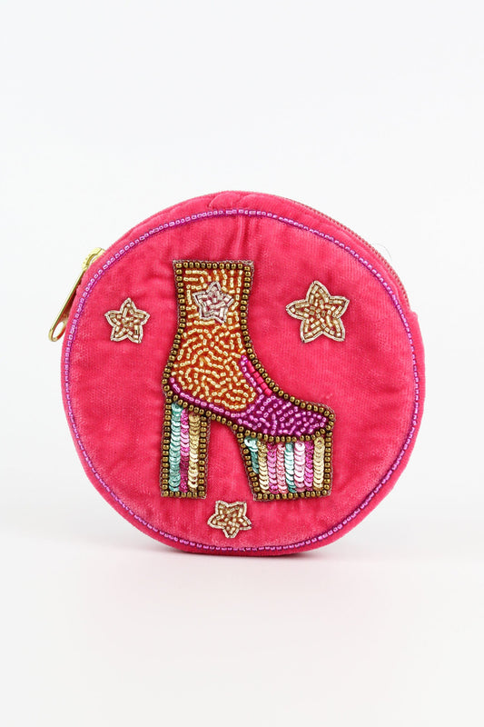 Dancing  round pink small purse
