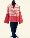 Brora Red & White Quilted Jacket – Size 12/14