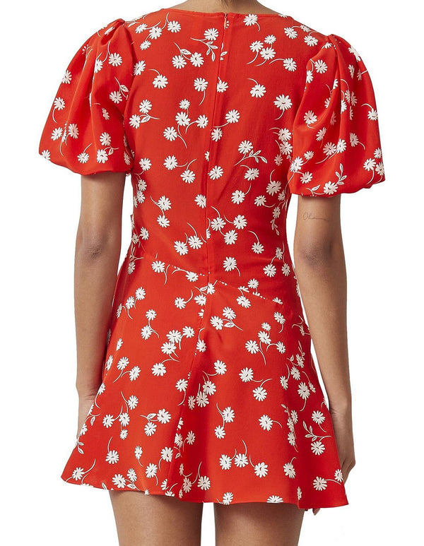 Beds and Bridge coral silk dress size 12