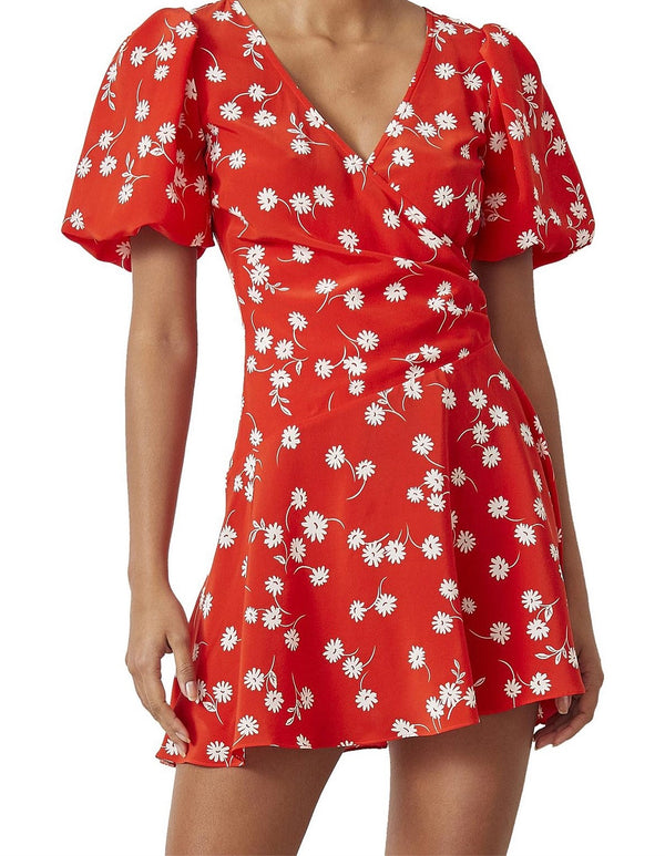 Beds and Bridge coral silk dress size 12