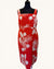 Boden Coral & white leaf design summer dress size 12R