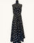 L K Bennett black/white spotty dress size 10
