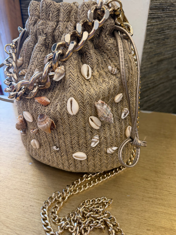 Russell and Bromley Shell summer handbag