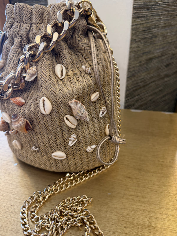Russell and Bromley Shell summer handbag