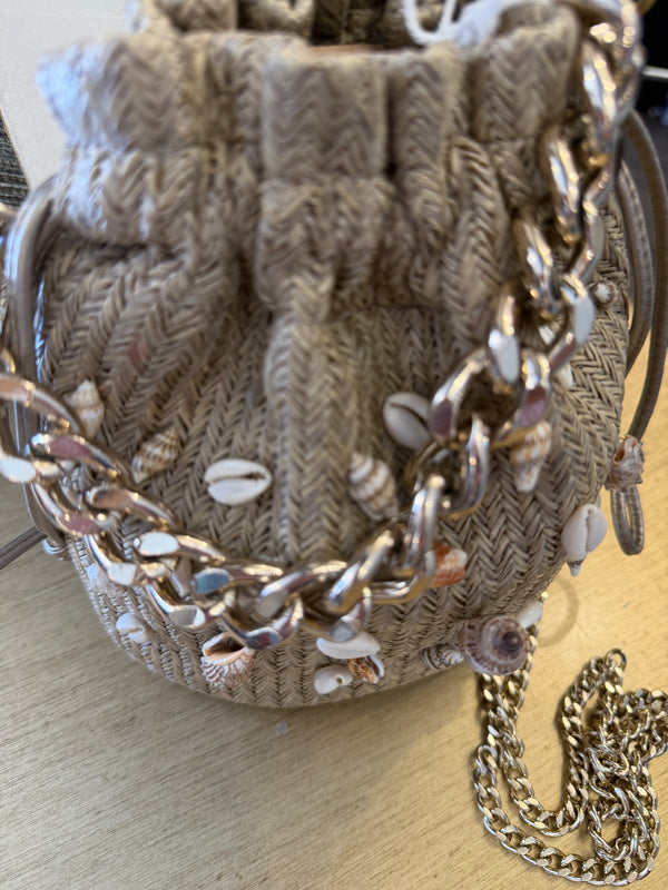 Russell and Bromley Shell summer handbag