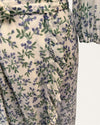Ganni Blue/Green Floral Wrap Dress Size 8
