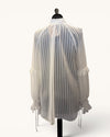 River island white pleated shirt Size 10