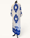 Zara Blue & White Kaftan Size S