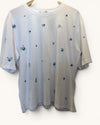 Pigalle blue flower t/shirt Size Medium