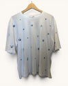Pigalle blue flower t/shirt Size Medium
