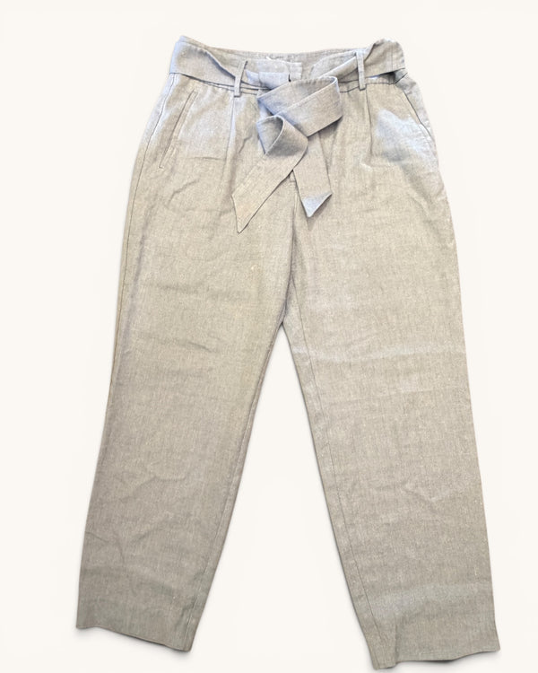 Reiss blue linen trousers size 14