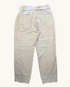 Reiss blue linen trousers size 14
