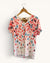 Marble Blue/red and pink spot t/shirt size 8