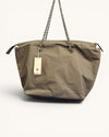 Tory Burch khaki Ella chain tote